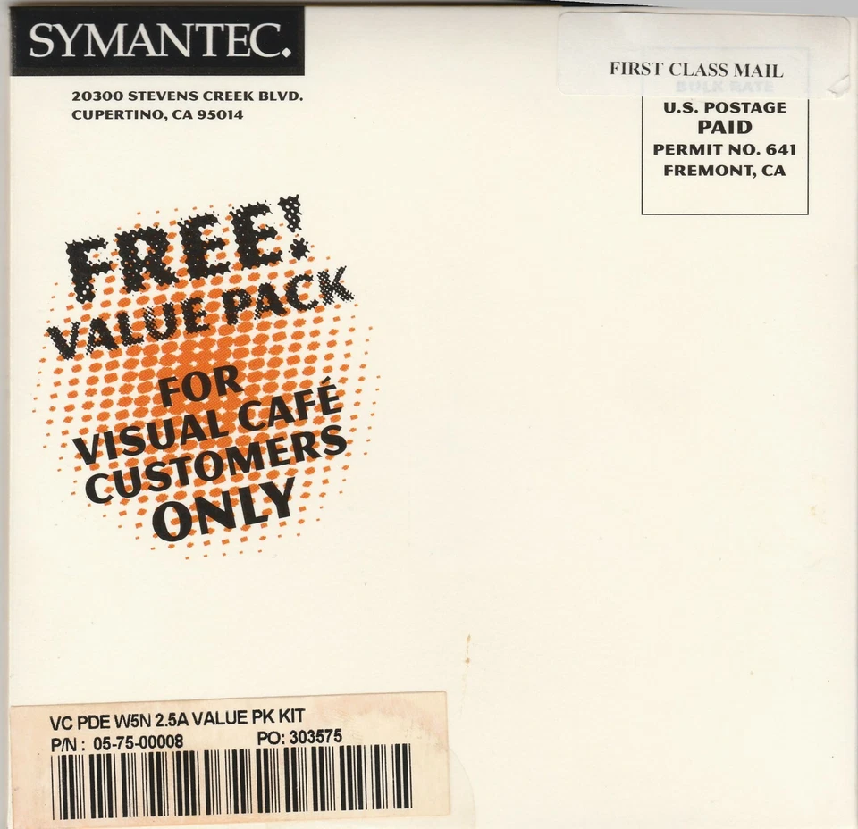 Symantec Visual Cafe Value Pack for Professional Developer's Edition ~ CD-ROM - Image 2 of 2