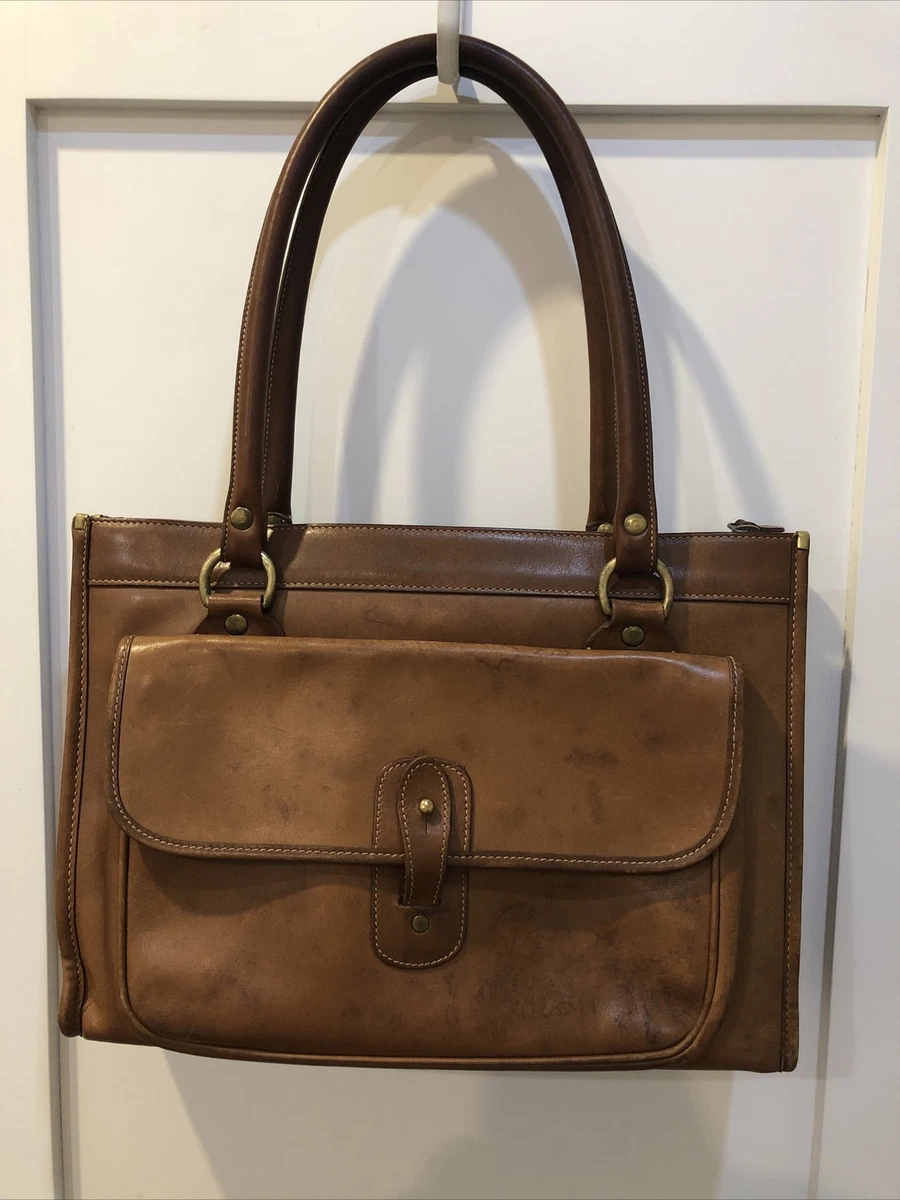 Vintage Ghurka Marley Hodgson No.9 The Runabout Satchel Shoulder Bag Leather