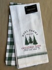 ROBERT STANLEY Hand TOWELS Set of 2 NEW Cotton Farmhouse Kitchen