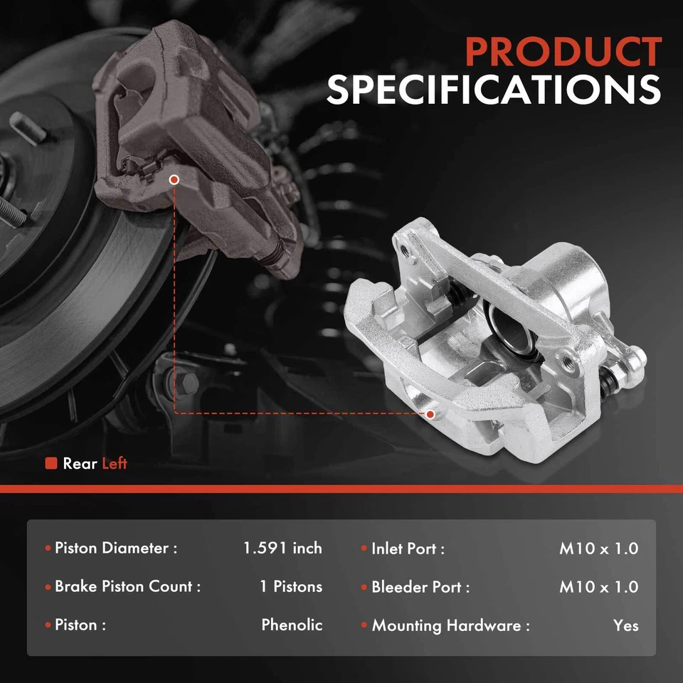 Pinza de freno trasera izquierda con soporte para Scion FR-S Subaru BRZ Toyota 86 Foto 2 de 4