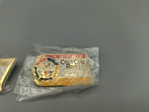 Coca-Cola Atlanta Olympics 1996 Collector Pins Day 2,3 & 5 Lot Of 3 Sealed New - Picture 4 of 8