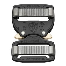 AustriAlpin 25mm / 1" Fashion Cobra Buckle Black - Dual Adjustable - FM25KVV