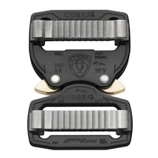 AustriAlpin 25mm / 1" Fashion Cobra Buckle Black - Dual Adjustable - FM25KVV