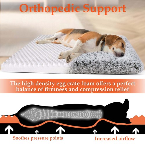 Cama para perros grandes, lavable, de espuma viscoelástica, ortopédica, acogedor - Imagen 3 de 12