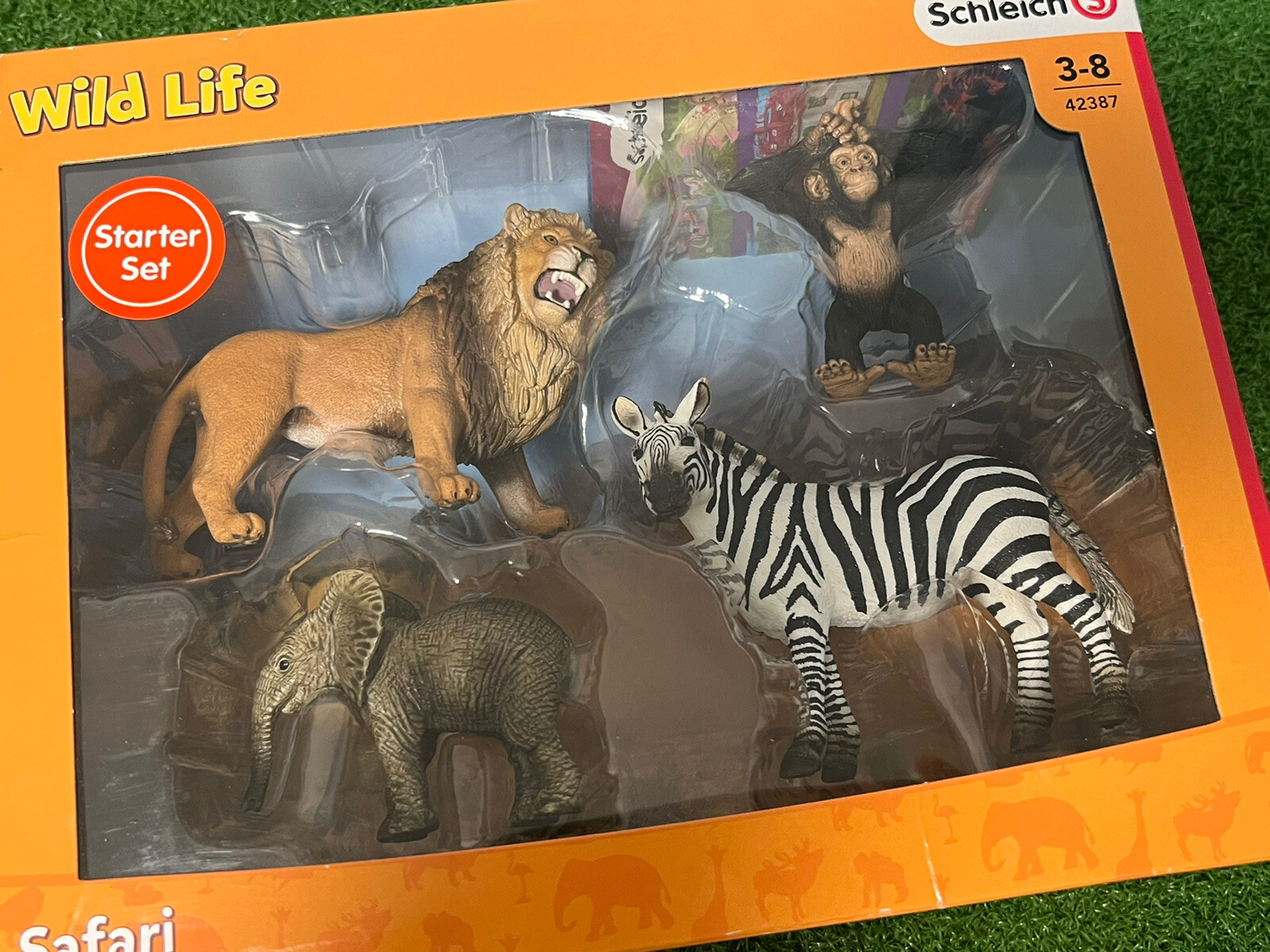 NEW Schleich Wild Life Safari Starter Set 4-Piece Animal Figures 42387 Ages 3-8