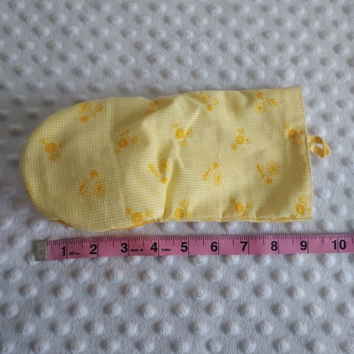 Vintage Osterhase Handpuppe Hase Plüschtier Cottontail gelb Handarbeit - Bild 6 von 14