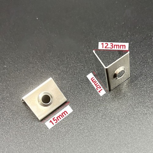 Stainless Steel Clip Fixed Clamp (Requires Drilling) Suitable for Silicone Strip - Picture 7 of 13