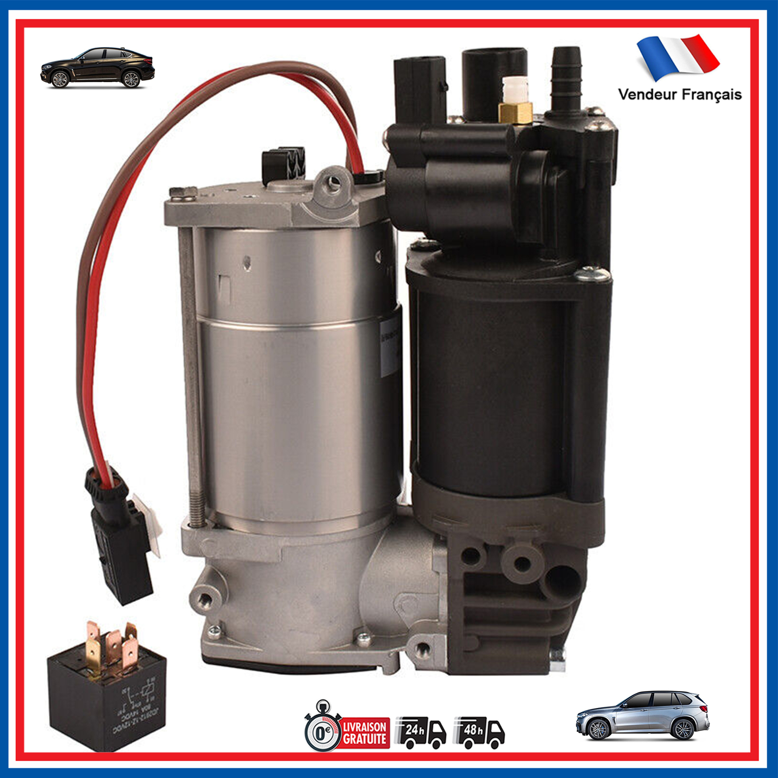 Suspension pneumatique arrière idéale pour tracter avec votre BMW X5 F15 ou X6 F16