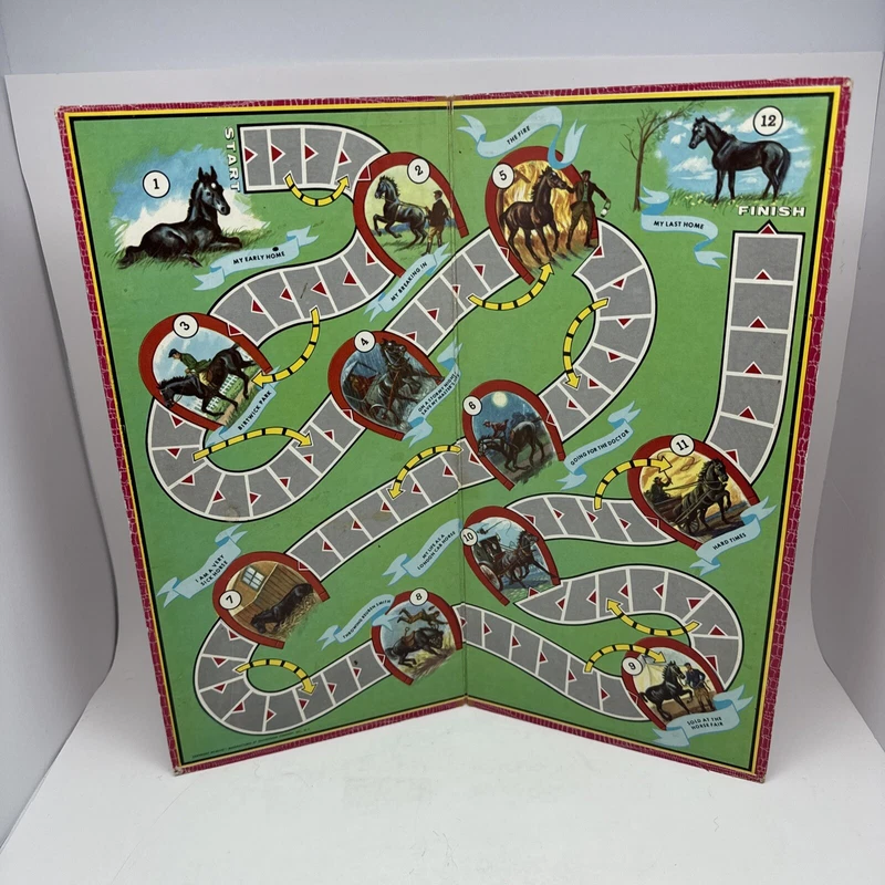 Vintage Black Beauty Transogram Board Game