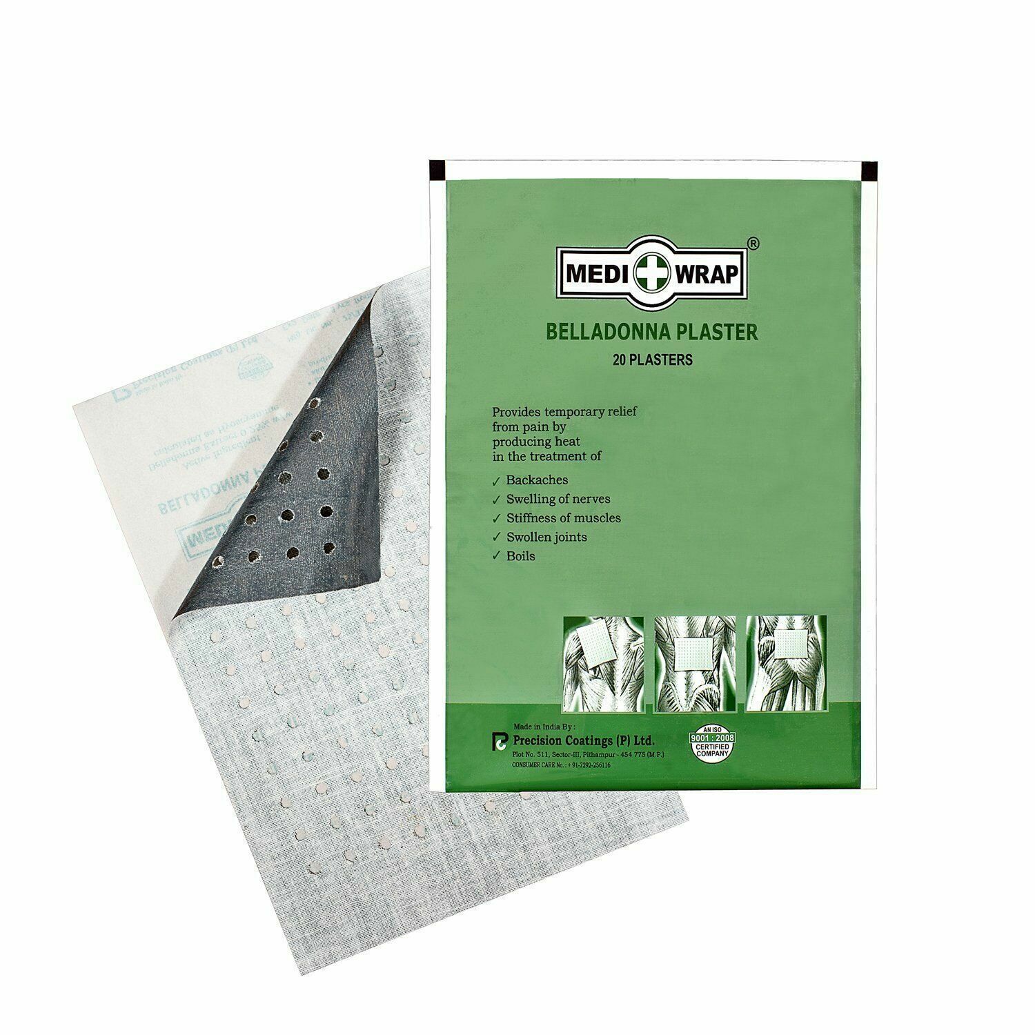 Cerotto Mediwrap Belladonna (set di 10 cerotti) - cerotto antidolorifico a...