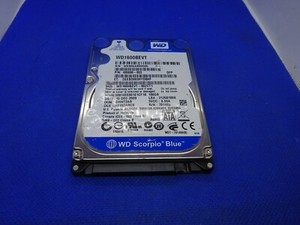 160 GB SATA LAPTOP FESTPLATTE WESTERN DIGITAL WD1600BEVT 2,5  #NFP72