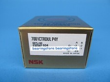 NSK 7001CTRDULP4Y Abec-7 Super Precision Spindle Bearings. Set of Two 