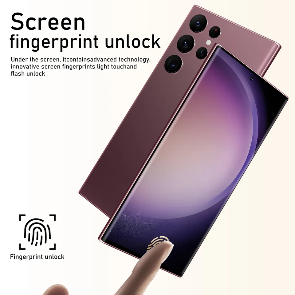 S23 Ultra 5G Smartphone 7.3" Factory Unlocked 4GB+128GB Android 13 Mobile Phone - image 2 of 4