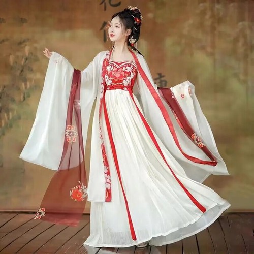 Chinese Hanfu Dress Women Traditional Hanfu Cosplay Costume Summer Dance Dress - Picture 8 of 21