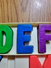 Fisher Price School Day Desk REPLACEMENT MAGNETIC Alphabet Letter  E  Vtg 1972