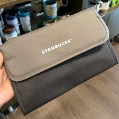 Starbucks folding crossbody bag 25th Years THAILAND Limited Green Black Stanley