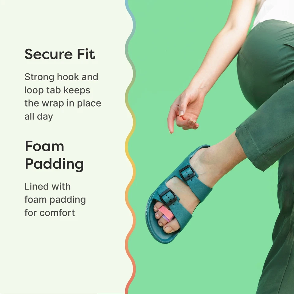 ZenToes Puntera Rota Amigo Envolturas Vendajes Acolchados Martillo Alisador Férula Foto 3 de 4