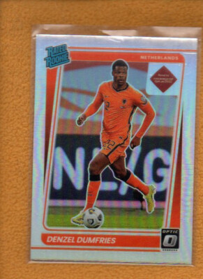 Denzel Dumfries 2021-22 Donruss Optic Rated Rookie Holo Prizm RC 178 Netherlands