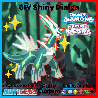   Shiny DIALGA 6IV   Pokemon Brilliant Diamond and Shining Pearl lv100 Legendary