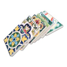 4/8/16X Self-adhesive Moroccan Mosaic Tiles Vintage Wall Waistline Sticker Decor
