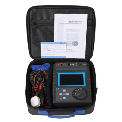 Digital Leakage Protector Tester Meter With AC Voltage Test Level 0-1000mA