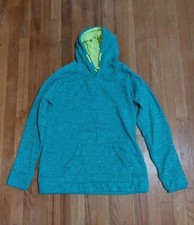 Coconut Creek Woman's Active Wear Hoodie Pullover Green Yellow Large