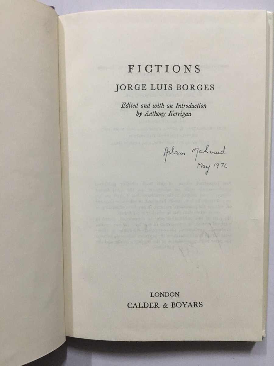 Borges, Jorge Luis: Fictions. 1974. London. 159 Pages. hb | eBay
