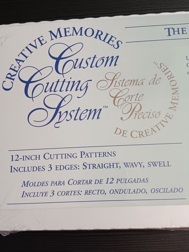 CREATIVE MEMORIES Custom Cutting System 12” Cutting Patterns Straight Wavy Swell - Picture 11 of 11