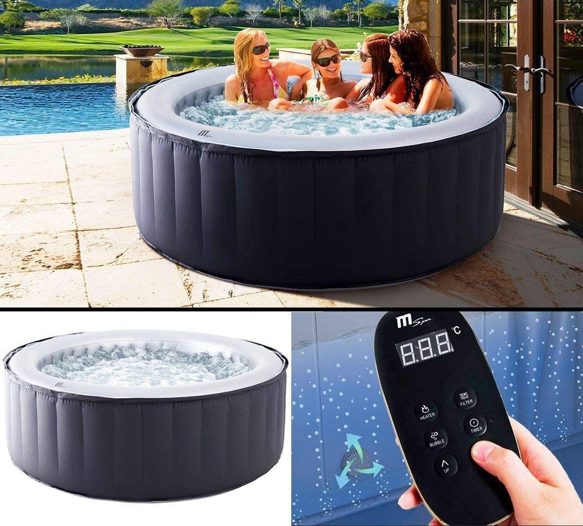 Mspa Inflatable Hot Tub Portable Spa Jacuzzi Home Holiday Family Fun 4  Peoples for sale online | eBay