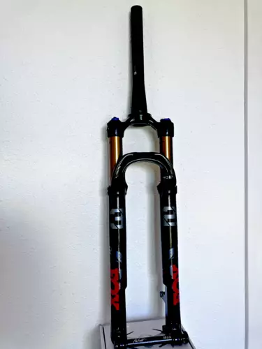 fox 32 FLOAT SC, K, 29in, F-S, 100, FIT4, 3Pos-Adj, Shiny-Blk, Orange/Gloss Blk