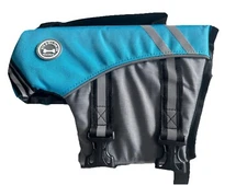Vivaglory SMALL BLUE Sports Dog Life Preserver Jacket Rescue Handle Reflective