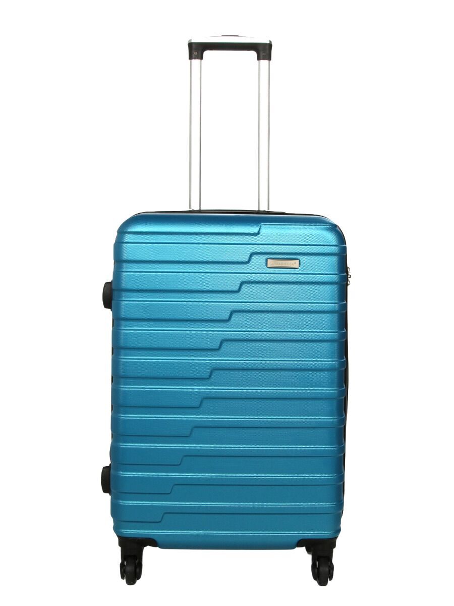 Robust Blue Hard shell Suitcase 4 Wheel ABS Lightweight Luggage Trolley
