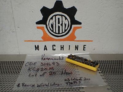 Kennametal KC520M CDE324L93 Carbide Inserts New Old Stock (Lot of 20 Inserts)