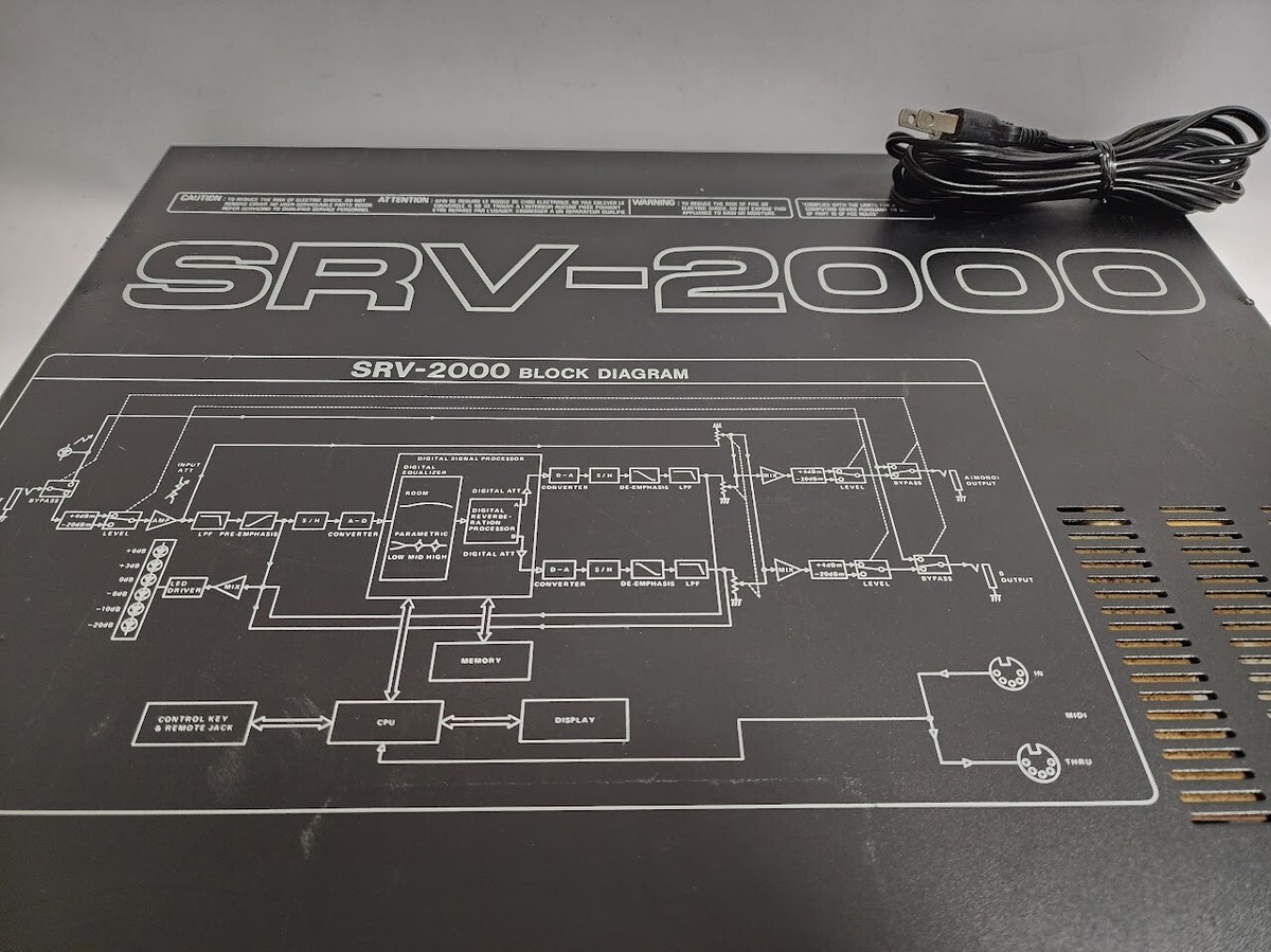 Roland SRV-2000 Digital Reverb Effect Rack Tested Working | eBay Roland SRV-2000 Digital Reverb Effect Rack Tested Working | eBay