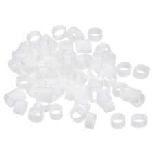 Silicone Rubber Bands Rings 100Pcs Non-slip 10mm Dia 0.7mm Thick 5mm Width