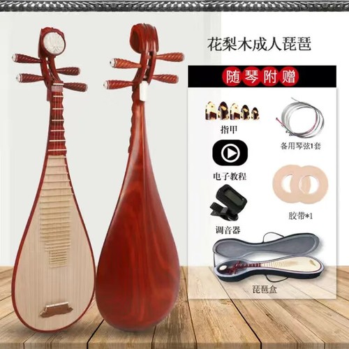 Professionelle Lute Chinesischen Traditionellen Lute Pipa 4-Saiten  - Picture 6 of 12