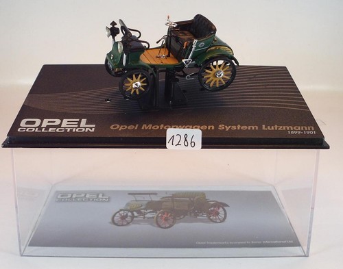 Opel Collection 1/43 Opel Motorwagen System Lutzmann 1899/1901 i Plexi Box #1286
