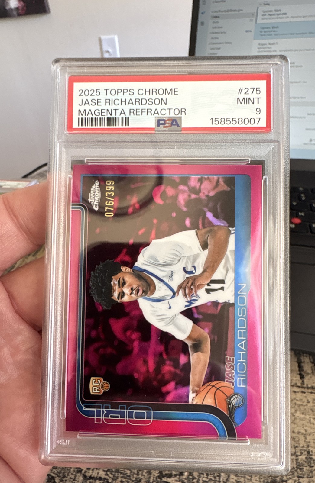 2025-26 Topps Chrome - Jase Richardson #275 Magenta Refractor /399 (RC)