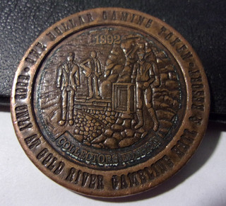 GOLD RIVER GAMBLING HALL 1992 $1 ONE DOLLAR GAMING SLOT TOKEN Laughlin NV