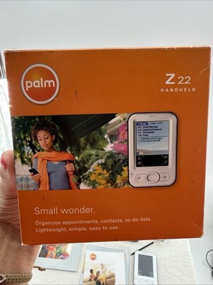 Palm Pilot Z22 PDA Handheld Box Software Manuals Charger 2005 32MB Leather Case
