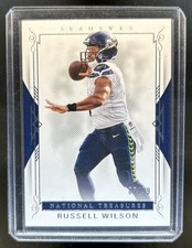 2017 Panini National Treasures Russell Wilson #/99 Seahawks
