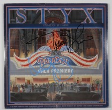 Styx Signed Autograph JSA Record Vinyl Paradise Theatre Dennis DeYoung