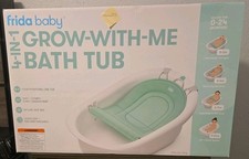 FridaBaby 4in1 Grow-with-Me Bathtub with Seat, Backrest for Newborns to Toddlers