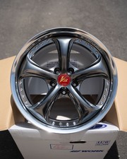 Work Vskf 5x114.3 18x9.5 34 18x9.5 40 Brilliant Silver Black Civic Tsx