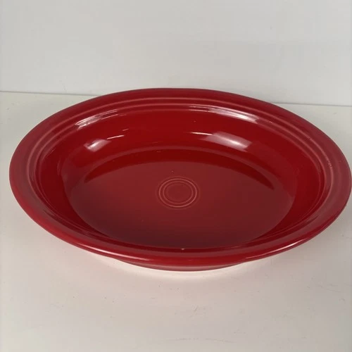 Homer Laughlin HLC Fiesta Scarlet Red 10”x 7.75”Oval Casserole Dish Serving Bowl