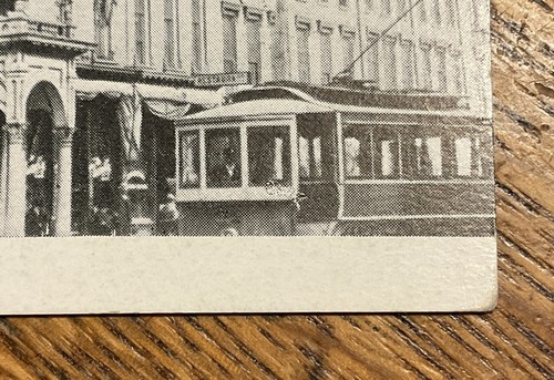 Janesville Wisconsin - Trolley Stops at Meyers Hotel 1910 Postcard - Picture 2 of 3