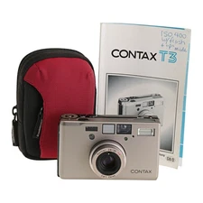 Contax T3 35mm Film Compact Camera with Carl Zeiss 35mm F2.8 T* Sonnar Lens