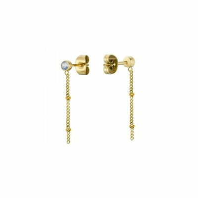 Orecchini Pendenti Liebeskind Berlin – Acciaio Inox, Lunghezza 4,5 Cm – Design Strutturato, Confezione Regalo - 2