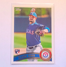 Topps 2012 Mason Tobin #343 Rookie Texas Rangers MLB Baseball Card. rookie card picture