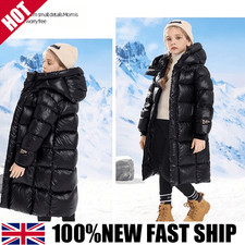New Kids Girls Boys Winter Coat Hooded Parka School Jacket Outwear Padded Jacket